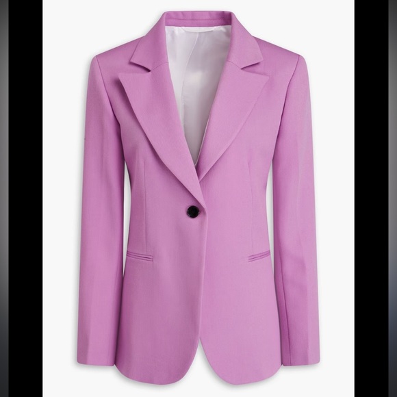 Victoria Beckham Purple Wool-twill blazer Size 6 - Picture 3 of 8